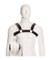 LEATHER BODY - BLACK BULL DOG HARNESS