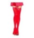 LEG AVENUE - MEDIAS ROJAS CON LAZO ROJO TALLA ÚNICA