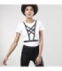 BIJOUX - INDISCRETS MAZE ARNES CRUZADO CON ESCOTE NEGRO