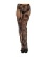 LEG AVENUE - MEDIAS ALTAS CON ABERTURA TRASERA DISEÑO FLORAL TALLA ÚNICA