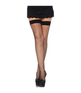 LEG AVENUE - MEDIAS EN RED NEGRAS TALLA ÚNICA
