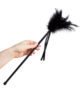 SECRETPLAY - PLUMERO PLUMAS NEGRO 40 CM
