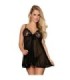 SUBBLIME - BABYDOLL CON LAZO Y DETALLES BRILLANTES S/M