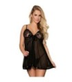 SUBBLIME - BABYDOLL CON LAZO Y DETALLES BRILLANTES L/XL