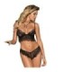 SUBBLIME - SET SUJETADOR Y PANTIES NEGRO L/XL