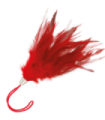 DARKNESS - PLUMA ESTIMULADORA ROJO 17CM