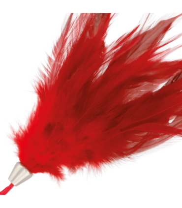 DARKNESS - PLUMA ESTIMULADORA ROJO 17CM