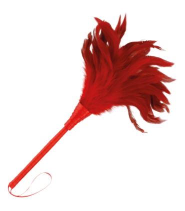 DARKNESS - PLUMA ESTIMULADORA ROJO 24CM