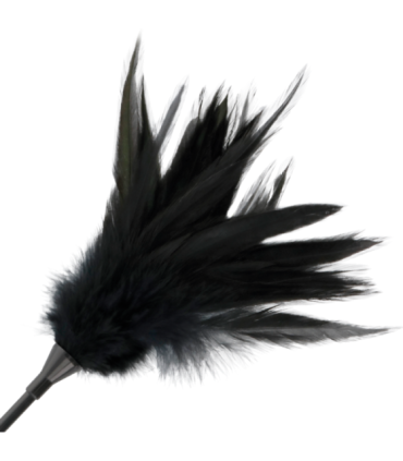 DARKNESS - FUSTA CON PLUMA NEGRO