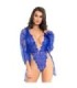 LEG AVENUE - SET CON TEDDY Y BATA AZUL S