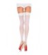 LEG AVENUE - MEDIAS ALTAS BLANCAS TALLA ÚNICA