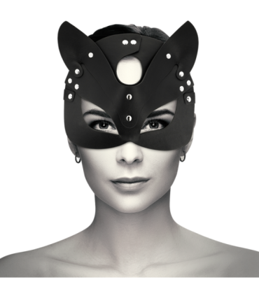 COQUETTE CHIC DESIRE - MASCARA CUERO VEGANO CON OREJAS DE GATO