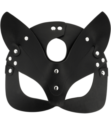 COQUETTE CHIC DESIRE - MASCARA CUERO VEGANO CON OREJAS DE GATO