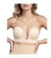 BYE-BRA - SUJETADOR SIN ASAS EN U BEIGE COPA B