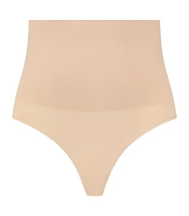BYE-BRA - FAJA SIN COSTURAS ESTILO TANGA BEIGE TALLA XL