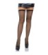 LEG AVENUE - MEDIAS DE RED CON COSTURA TRASERA DECORADA TALLA ÚNICA