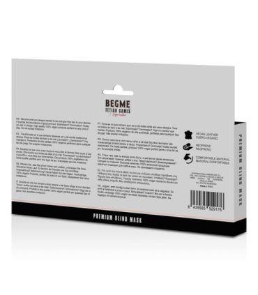 BEGME - BLACK EDITION ANTIFAZ ELÁSTICO CON FORRO DE NEOPRENO