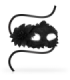OHMAMA - MASKS ANTIZAZ ESTILO VENECIANO FLOR LATERAL -  NEGRA