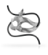 OHMAMA - MASKS ANTIFAZ FLOR DE LIS SILVER