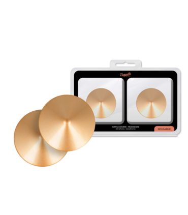 COQUETTE CHIC DESIRE - CUBRE PEZONES METAL CIRCULOS DORADOS