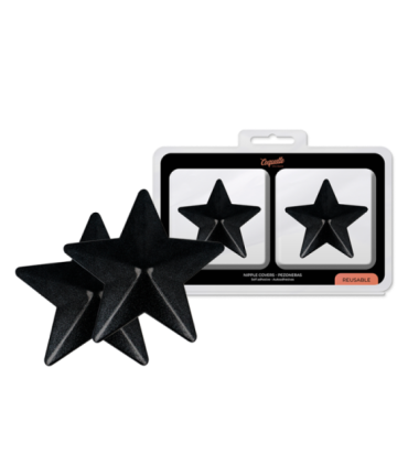 COQUETTE CHIC DESIRE - CUBRE PEZONES METAL ESTRELLAS NEGRAS