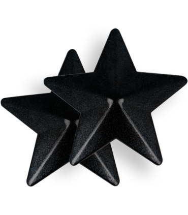 COQUETTE CHIC DESIRE - CUBRE PEZONES METAL ESTRELLAS NEGRAS