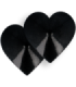 COQUETTE CHIC DESIRE - CUBRE PEZONES METAL CORAZONES NEGROS