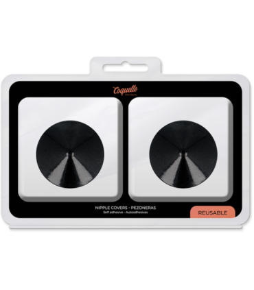 COQUETTE CHIC DESIRE - CUBRE PEZONES METAL CIRCULOS NEGROS