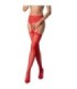 PASSION - S028 MEDIAS CON LIGUERO ROJO TALLA ÚNICA