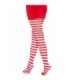 LEG AVENUE - MEDIAS DE RAYAS BLANCO/ROJO