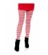 LEG AVENUE - MEDIAS DE RAYAS BLANCO/ROJO