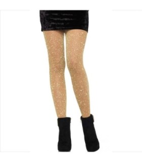 LEG AVENUE - MEDIAS TRANSPARENTES DORADAS