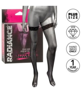 CALEXOTICS - RADIANCE MEDIAS HASTA EL MUSLO PEDRERÍA TALLA GRANDE