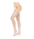 LEG AVENUE - MEDIAS RED SIN ENTREPIERNA BLANCO