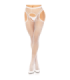 LEG AVENUE - MEDIAS RED SIN ENTREPIERNA BLANCO