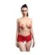 CHILIROSE - CR 4641 PANTIES CROTCHLESS ROJO S/M