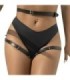 SUBBLIME - ARNÉS CINTURA Y PIERNAS CUERO NEGRO TALLA ÚNICA