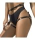 SUBBLIME - ARNÉS CINTURA Y PIERNAS CUERO NEGRO TALLA ÚNICA