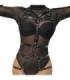 SUBBLIME - ARNÉS DE CUERPO CORREAS AJUSTABLE CUERO NEGRO TALLA ÚNICA
