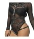 SUBBLIME - ARNÉS DE CUERPO CORREAS AJUSTABLE CUERO NEGRO TALLA ÚNICA