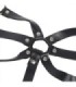 SUBBLIME - ARNÉS DE CUERPO CORREAS AJUSTABLE CUERO NEGRO TALLA ÚNICA