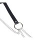 SUBBLIME - CINTURON DE CADENAS ANILLAS CUERO NEGRO TALLA ÚNICA