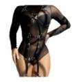 SUBBLIME - ARNÉS CUERPO ENTERO CON HEBILLAS CUERO NEGRO TALLA ÚNICA