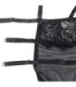 SUBBLIME - BABYDOLL CON TIRANTES AJUSTABLES DE ENCAJE NEGRO S/M