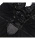 SUBBLIME - BABYDOLL CON TIRANTES AJUSTABLES DE ENCAJE NEGRO S/M