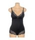 SUBBLIME - TEDDY DETALLE ENCAJE FLORAL NEGRO L/XL