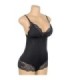 SUBBLIME - TEDDY DETALLE ENCAJE FLORAL NEGRO L/XL