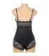 SUBBLIME - TEDDY DETALLE ENCAJE FLORAL NEGRO L/XL
