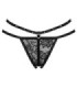 LIVCO CORSETTI FASHION - NOMADE TANGA CROTCHLESS NEGRO S/M