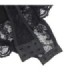 SUBBLIME - TEDDY CON LIGA DETALLE ENCAJES Y TIRAS NEGRO S/M